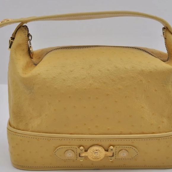 GIANNI VERSACE ostrich trunk bag main image 15